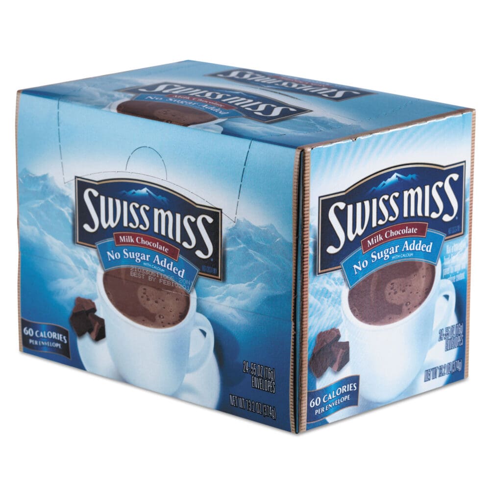 Hot Cocoa Mix, No Sugar Added, 24 Packets/Box - Image 5
