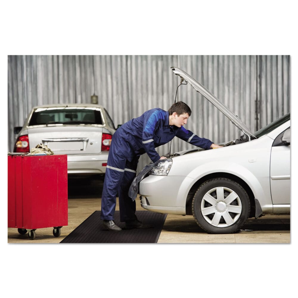 Air Step Antifatigue Mat, Polypropylene, 36 x 144, Black - Image 2