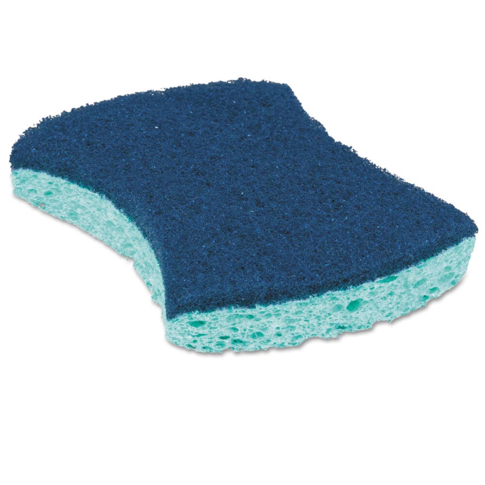 Power Sponge, 2.8 x 4.5, 0.6" Thick, Blue/Teal, 5/Pack - Image 2