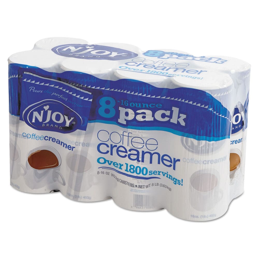 Non-Dairy Coffee Creamer, 16 oz Canister, 8/Pack - Image 2