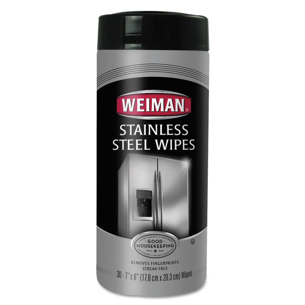 Stainless Steel Wipes, 1-Ply, 7 x 8, White, 30/Canister, 4 Canisters/Carton - Image 7