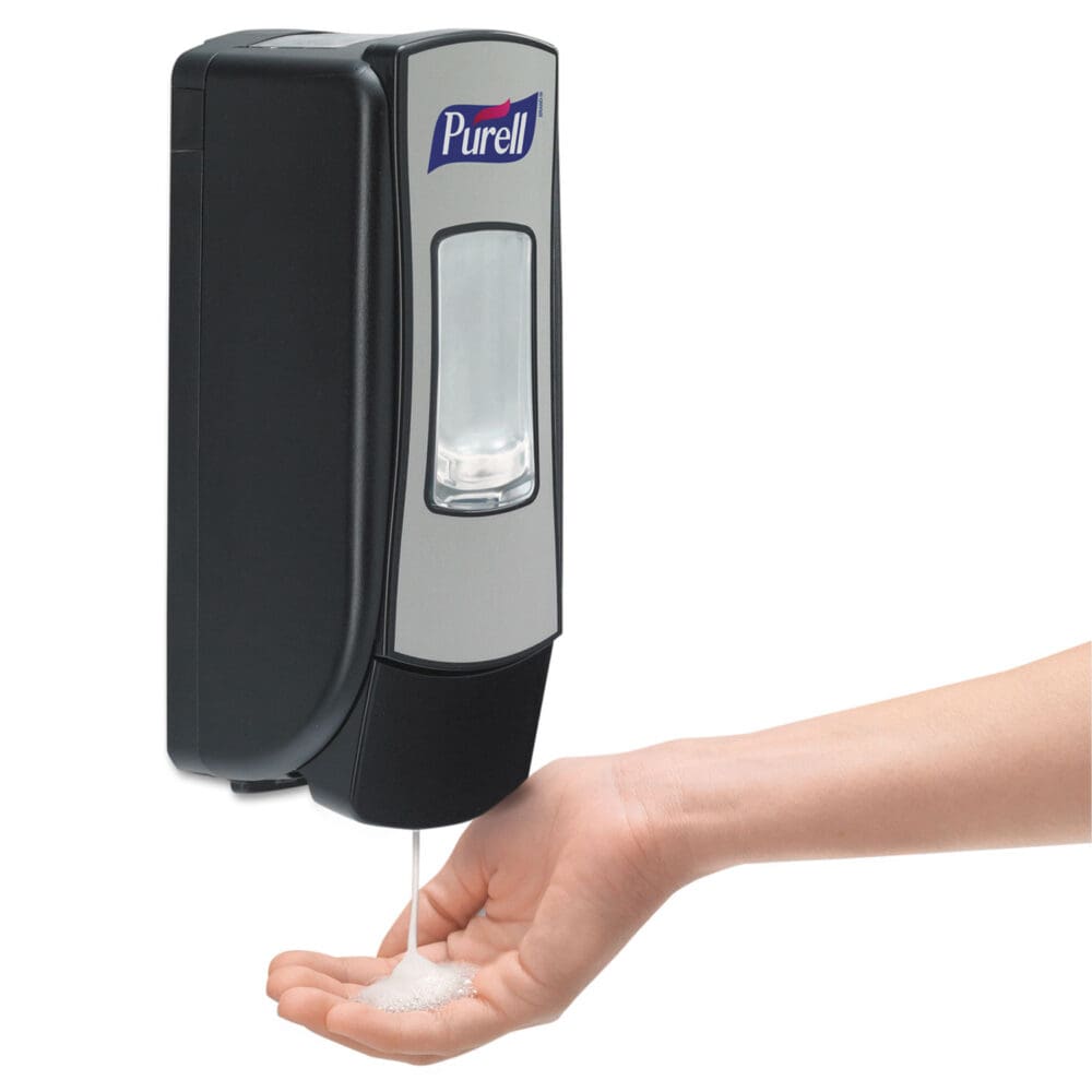 Advanced Hand Sanitizer Foam, For ADX-7 Dispensers, 700 mL Refill, Fragrance-Free, 4/Carton - Image 5