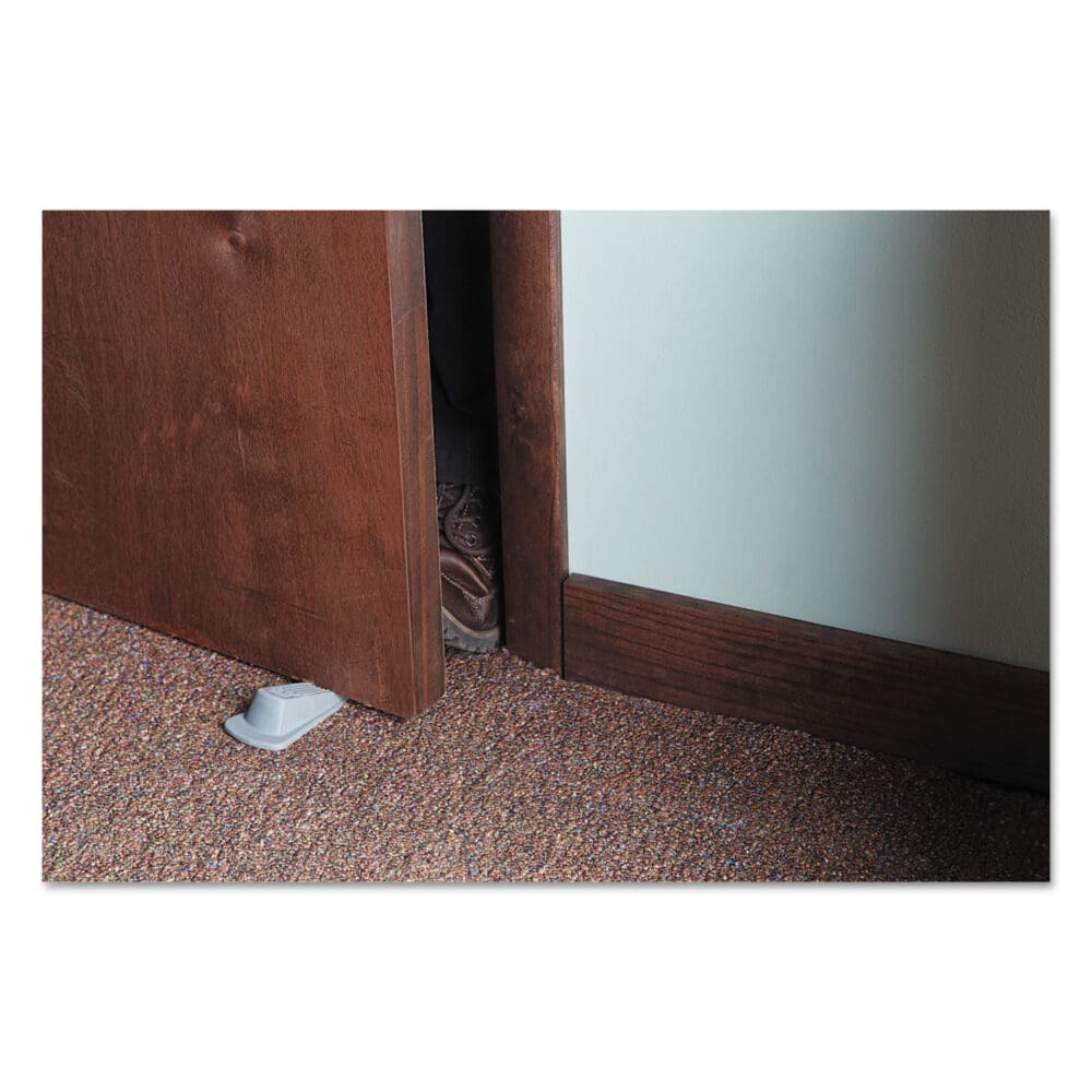 Big Foot Doorstop, No Slip Rubber Wedge, 2.25w x 4.75d x 1.25h, Gray, 2/Pack - Image 4