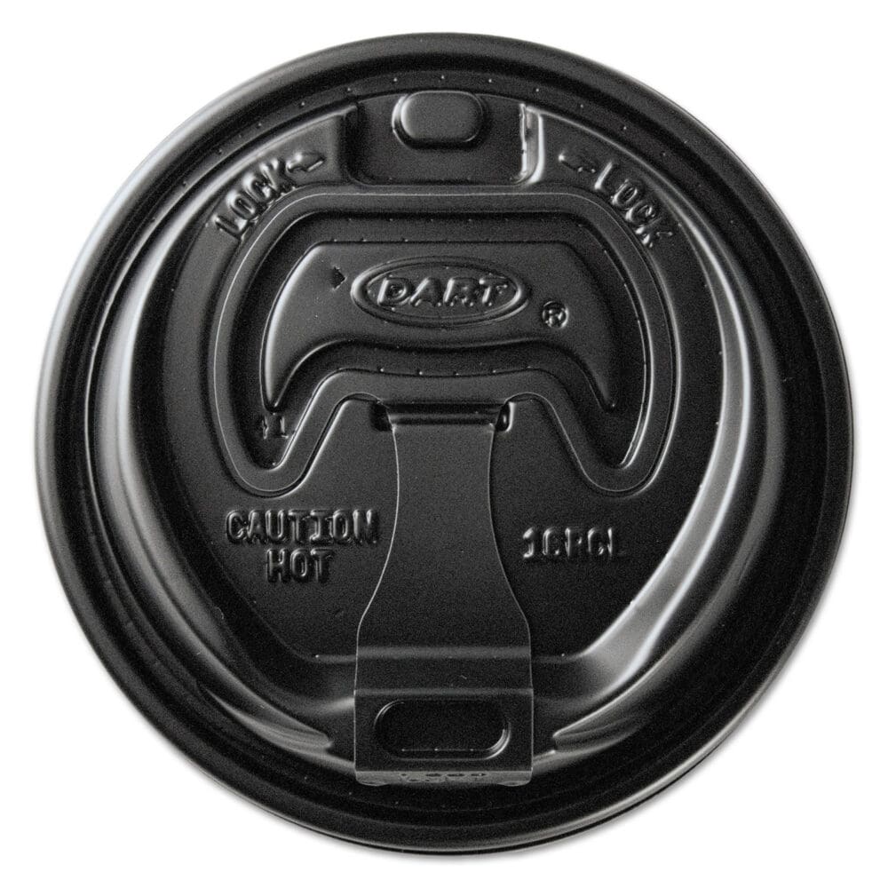 Optima Reclosable Lids for Hot Paper Cups, Fits 10 oz to 24 oz Cups, Black, 1,000/Carton - Image 6