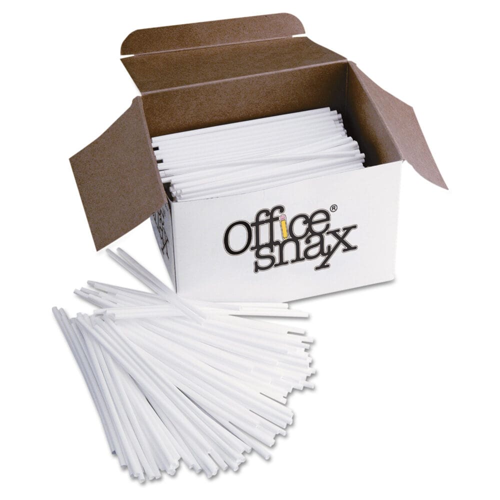 Plastic Stir Sticks, 5", White, 1,000/Box - Image 4
