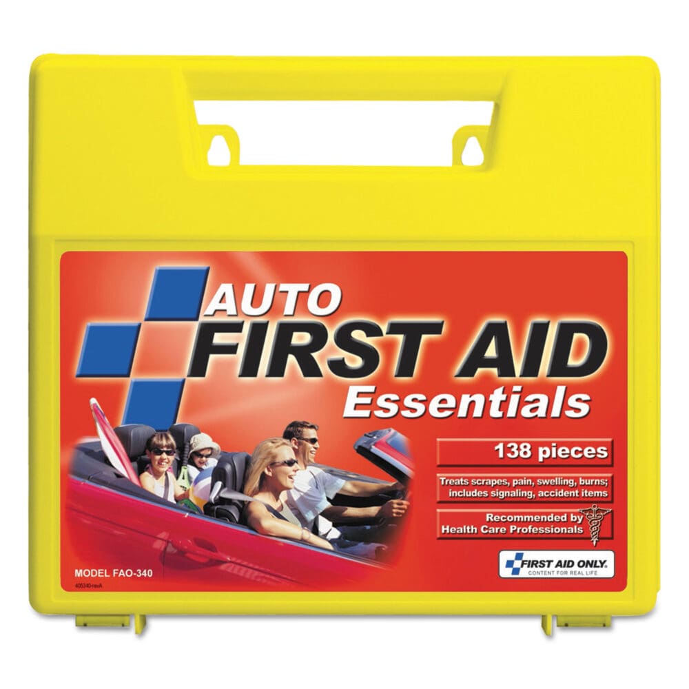 Essentials First Aid Kit for 5 People, 138 Pieces, Plastic Case - Image 2
