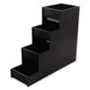 Narrow Condiment Organizer, 8 Compartments, 6 x 19 x 15.88, Black - Image 3