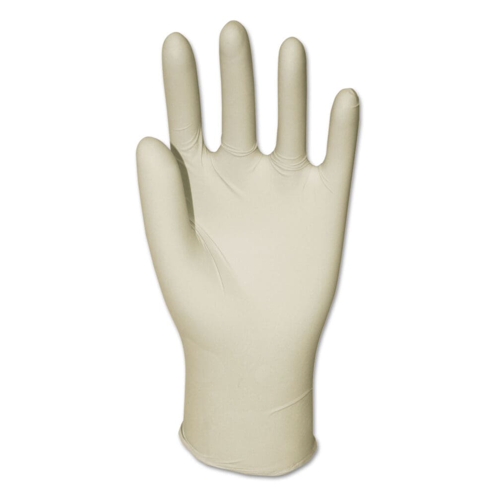 General-Purpose Latex Gloves, Natural, X-Large, Powder-Free, 4.4 mil, 100/Box - Image 2