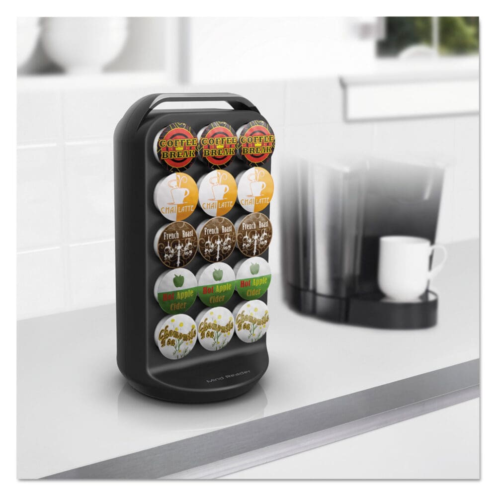 Coffee Pod Carousel, Fits 30 Pods, 6.8 x 6.8 x 12.63, Black - Image 3
