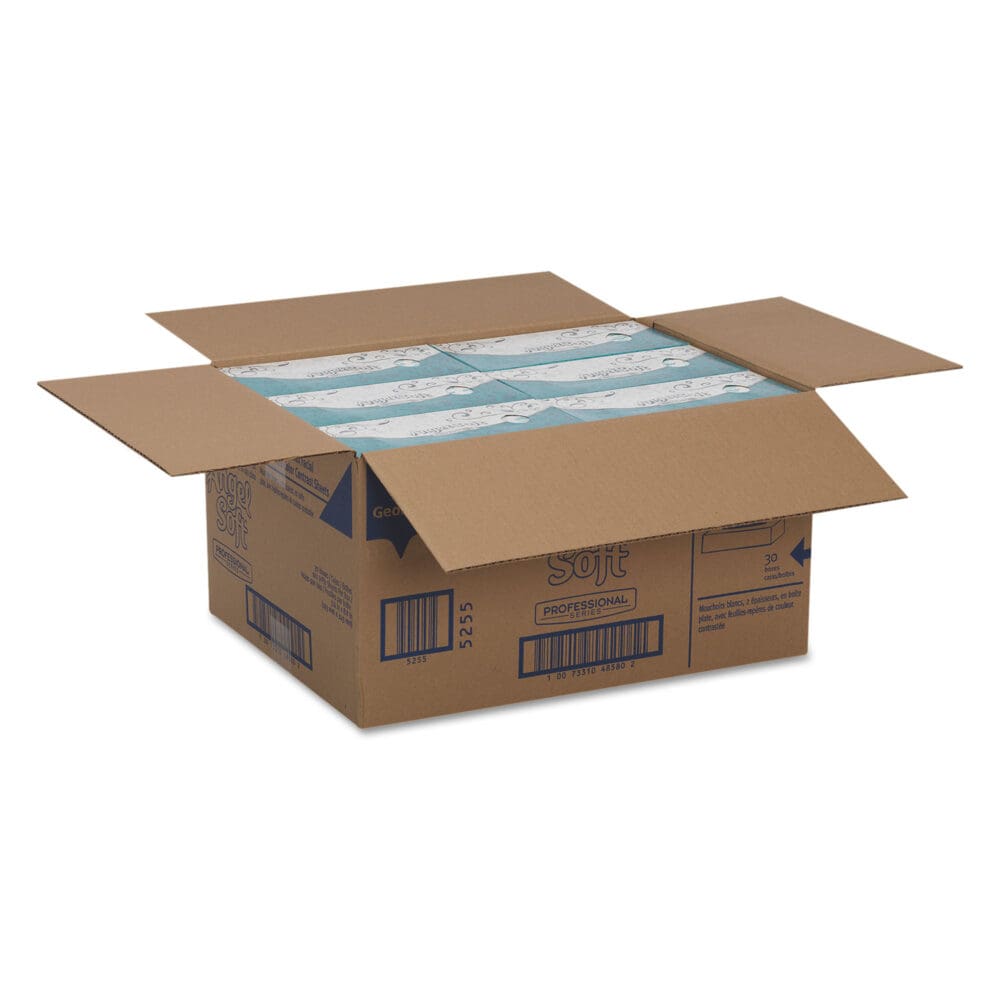 Premium Facial Tissues in Flat Box, 2-Ply, White, 100 Sheets, 30 Boxes/Carton - Image 2