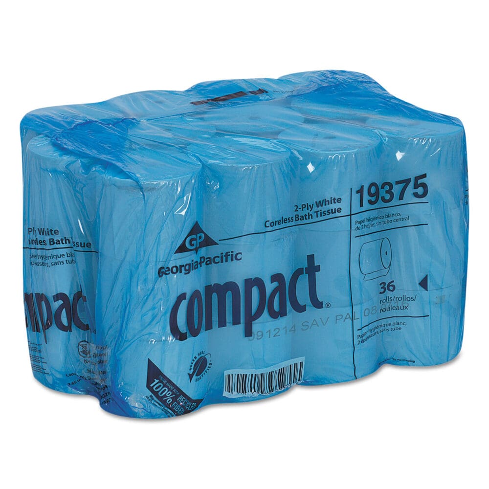 Coreless Bath Tissue, Septic Safe, 2-Ply, White, 1,000 Sheets/Roll, 36 Rolls/Carton - Image 2