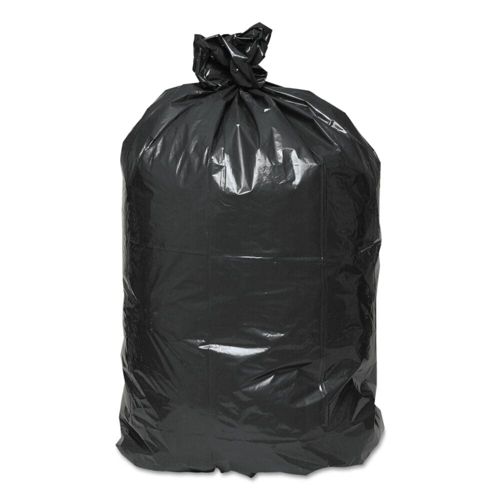 Linear Low-Density Can Liners, 33 gal, 0.63 mil, 33" x 39", Black, 25 Bags/Roll, 10 Rolls/Carton - Image 2