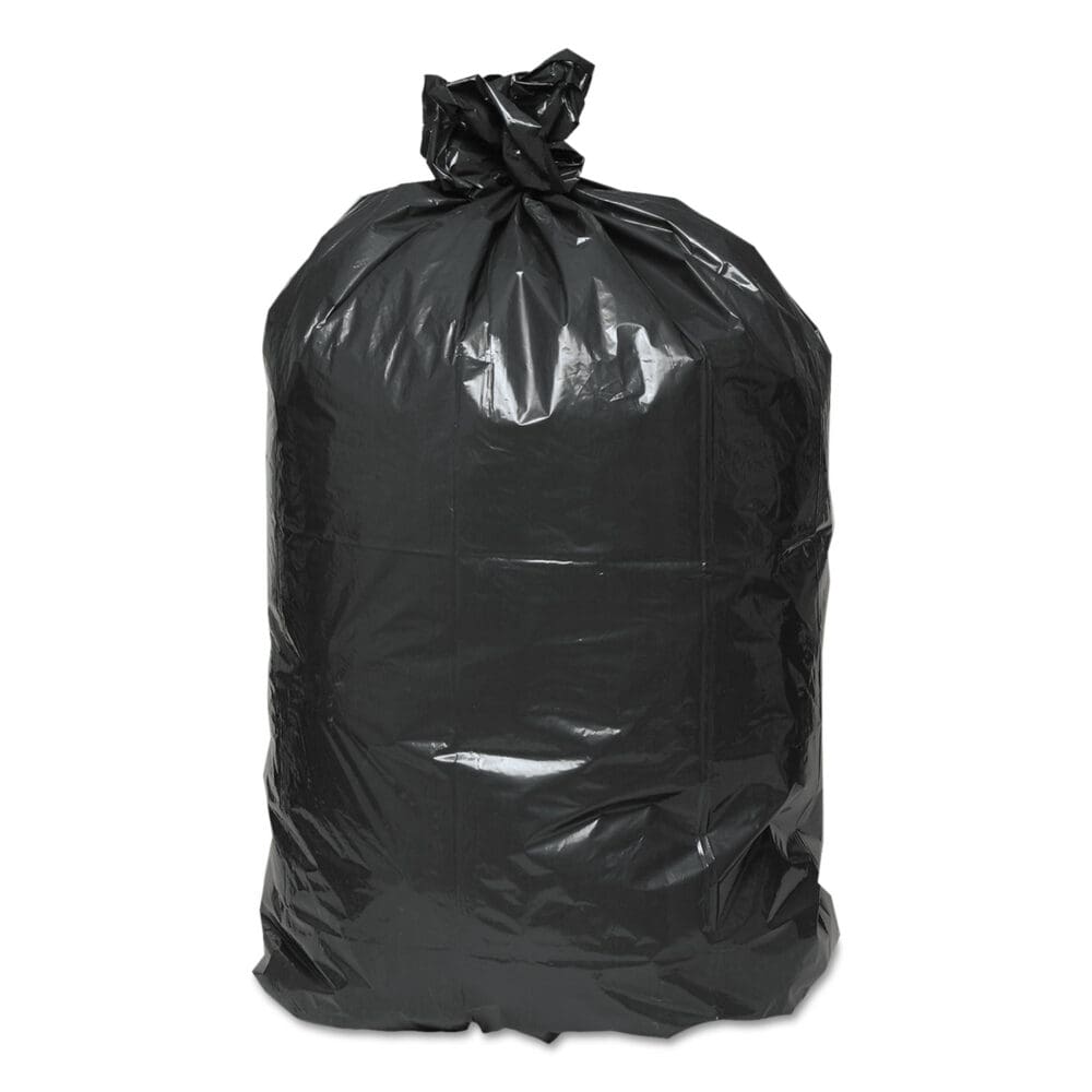 Linear Low-Density Can Liners, 30 gal, 0.71 mil, 30" x 36", Black, 25 Bags/Roll, 10 Rolls/Carton - Image 2