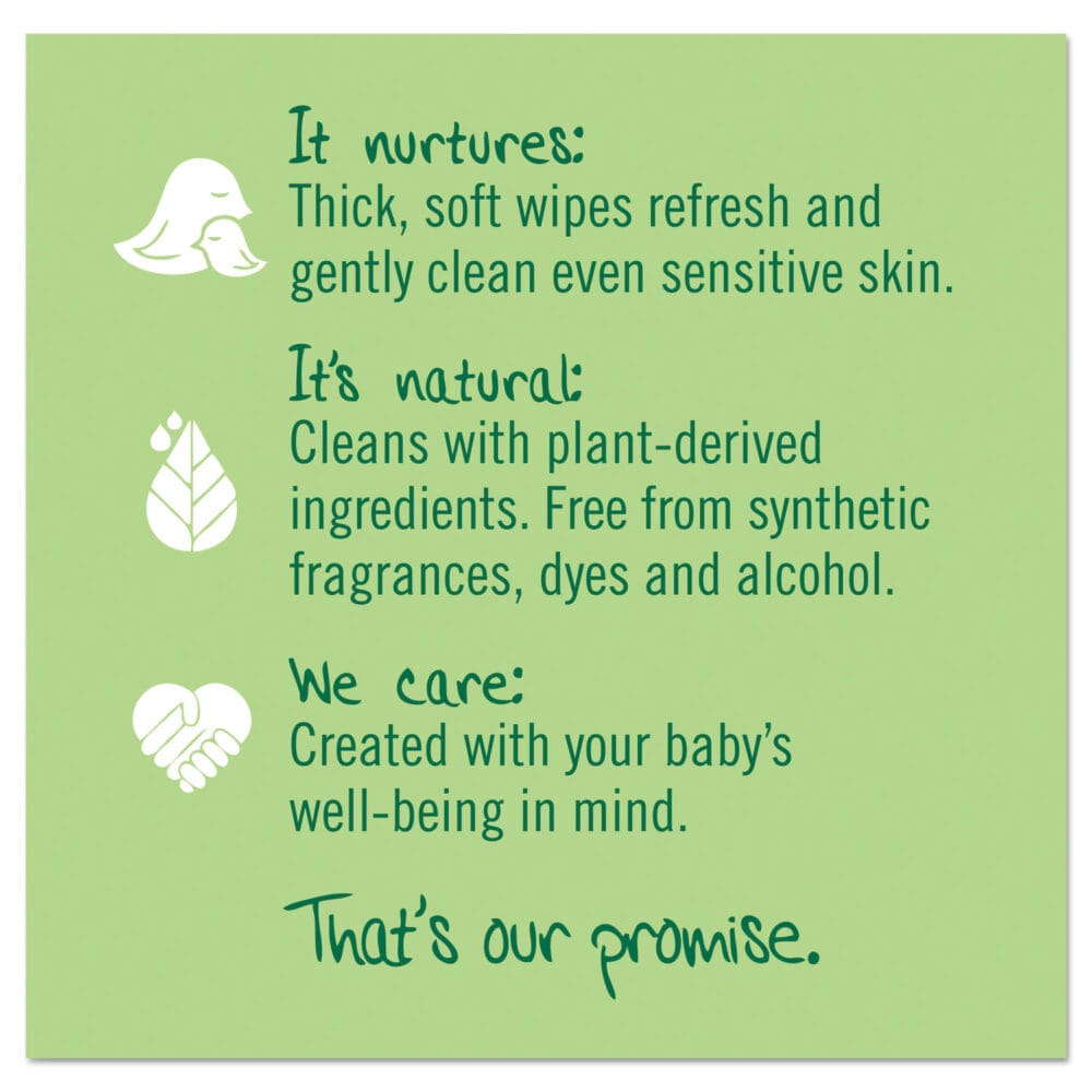 Free and Clear Baby Wipes, 7 x 7, Unscented, White, 64/Flip Top Pack, 12 Packs/Carton - Image 7