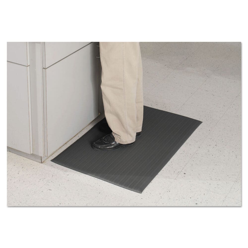 Air Step Antifatigue Mat, Polypropylene, 24 x 36, Black - Image 8