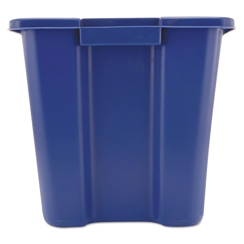 Stacking Recycle Bin, 14 gal, Polyethylene, Blue - Image 3