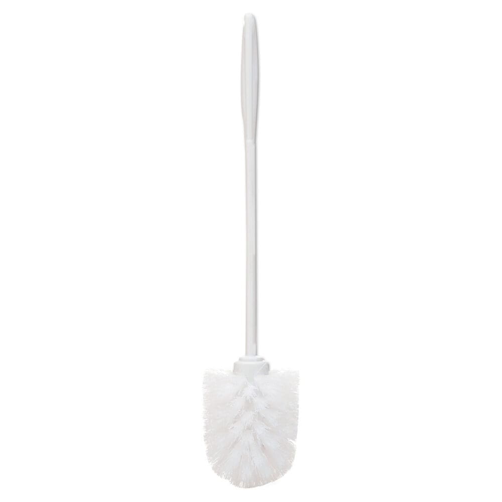 Toilet Bowl Brush, 10" Handle, White - Image 7