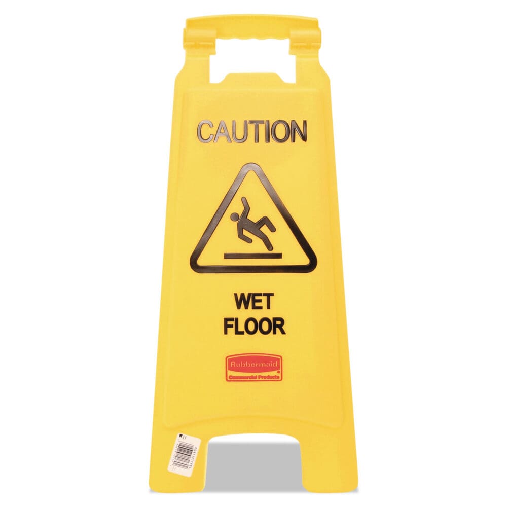 Caution Wet Floor Sign, 11 x 12 x 25, Bright Yellow, 6/Carton - Image 2