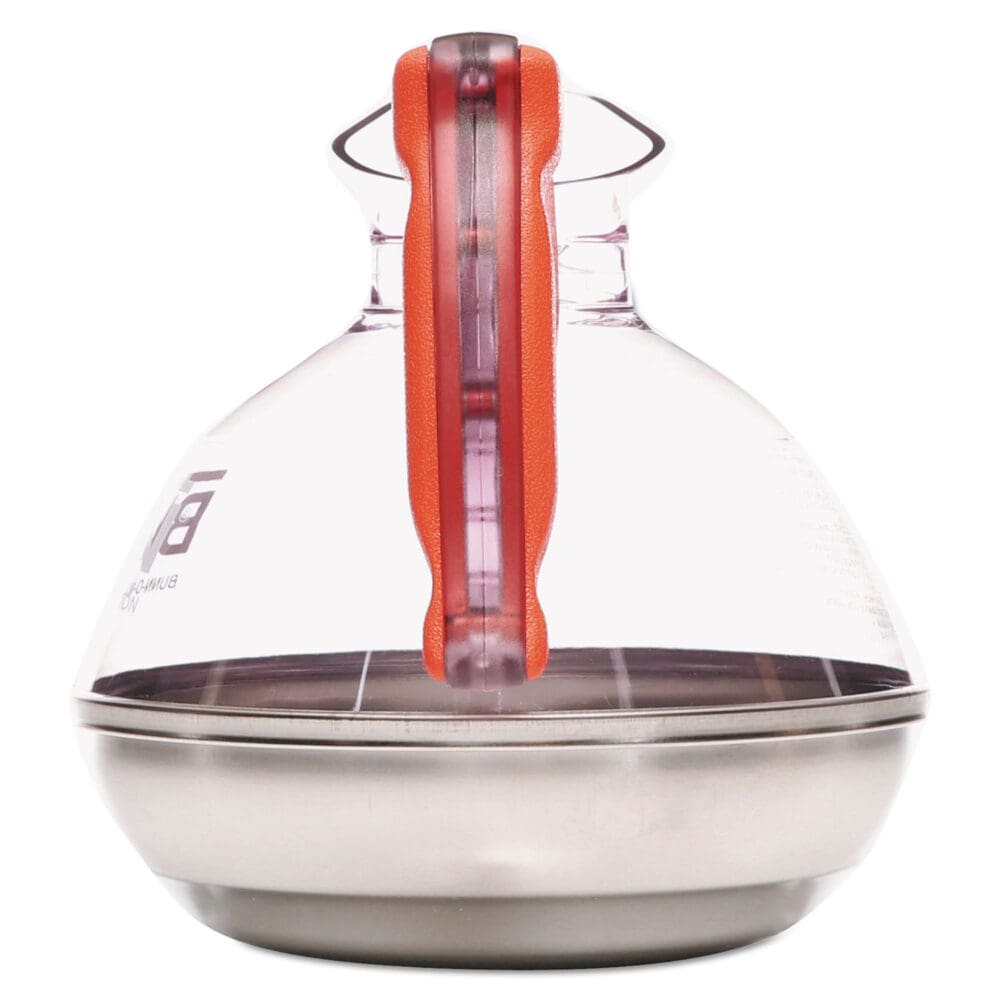 64 oz. Easy Pour Decanter, Orange Handle - Image 6