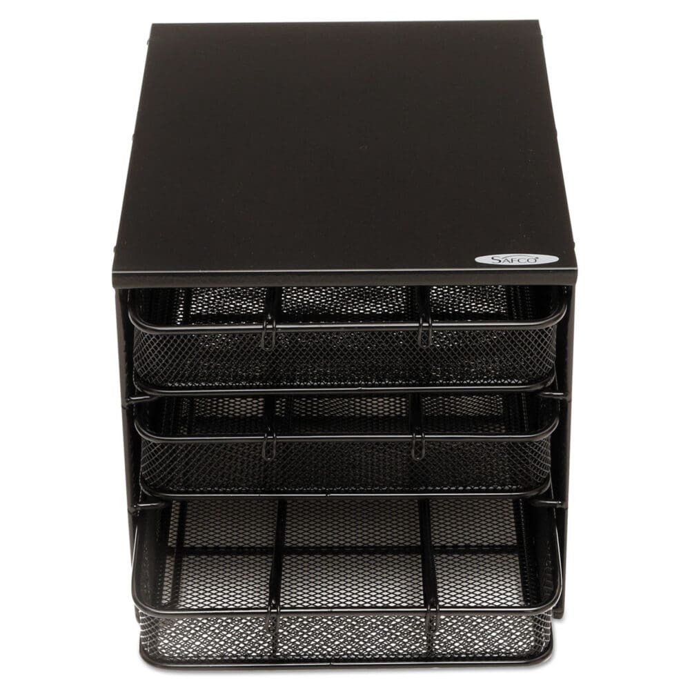 3 Drawer Hospitality Organizer, 7 Compartments, 11.5 x 8.25 x 8.25, Black - Image 9