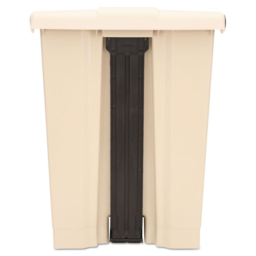 Legacy Step-On Receptacle, 18 gal, Polyethylene, Beige - Image 2