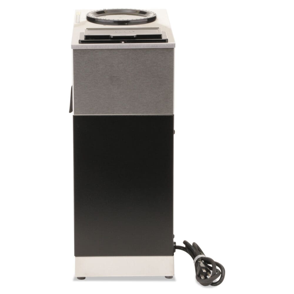 VPR Two Burner Pourover Coffee Brewer, 12-Cup, Stainless Steel, Black - Image 4