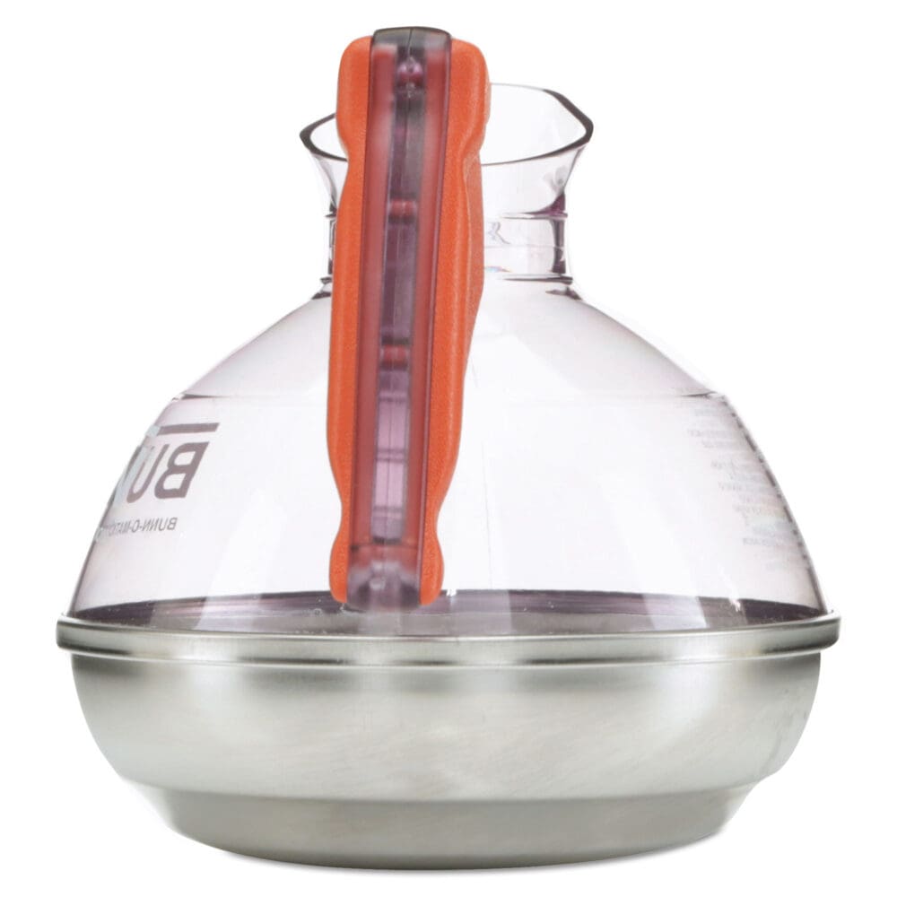 64 oz. Easy Pour Decanter, Orange Handle - Image 4