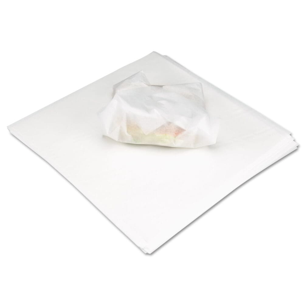 Deli Wrap Dry Waxed Paper Flat Sheets, 12 x 12, White, 1,000/Pack, 5 Packs/Carton - Image 2