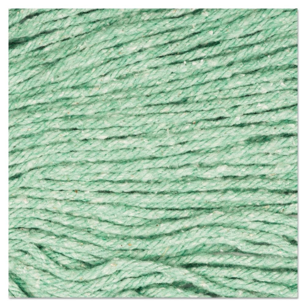 Super Loop Wet Mop Head, Cotton/Synthetic Fiber, 5" Headband, Medium Size, Green, 12/Carton - Image 10