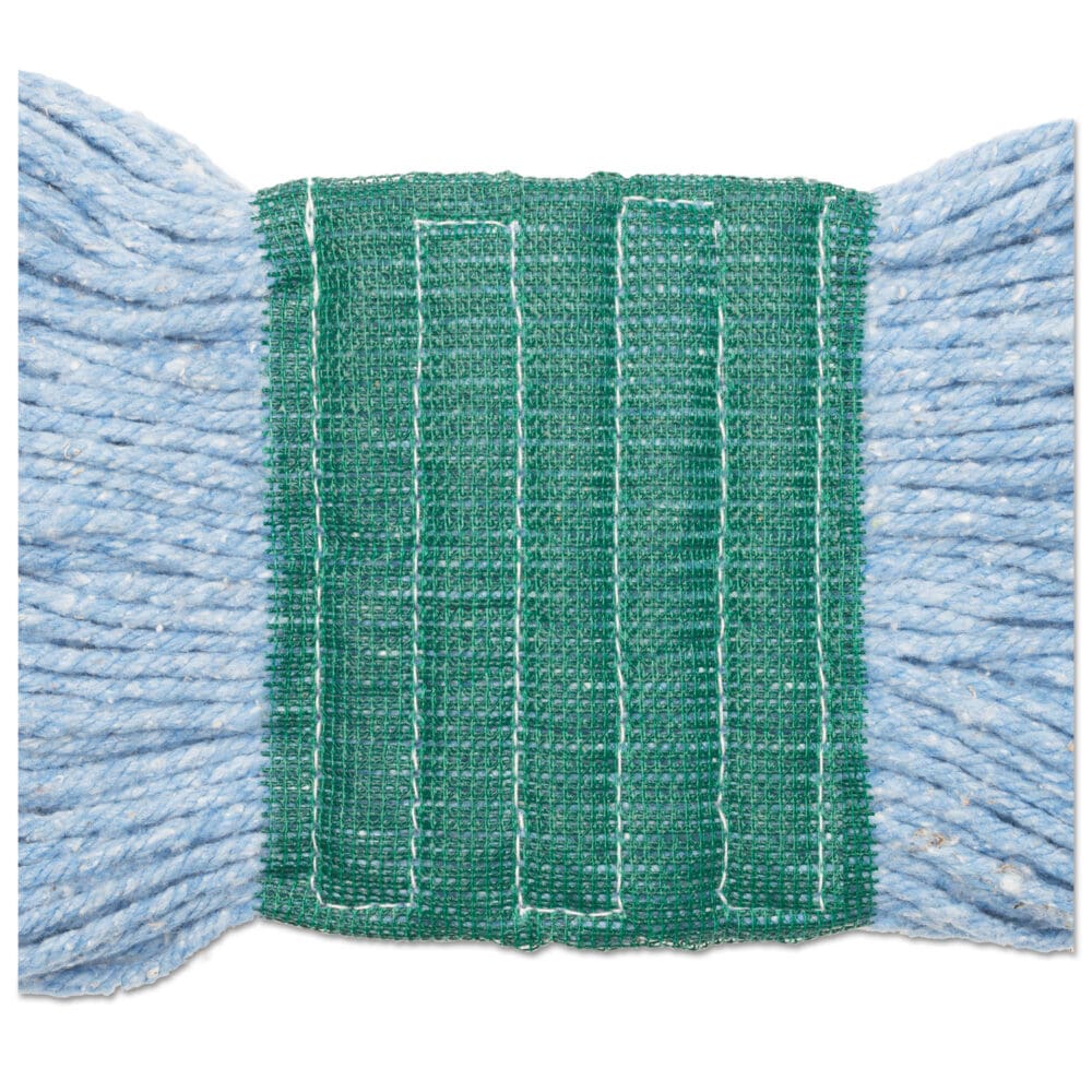 Super Loop Wet Mop Head, Cotton/Synthetic Fiber, 5" Headband, Medium Size, Blue - Image 8