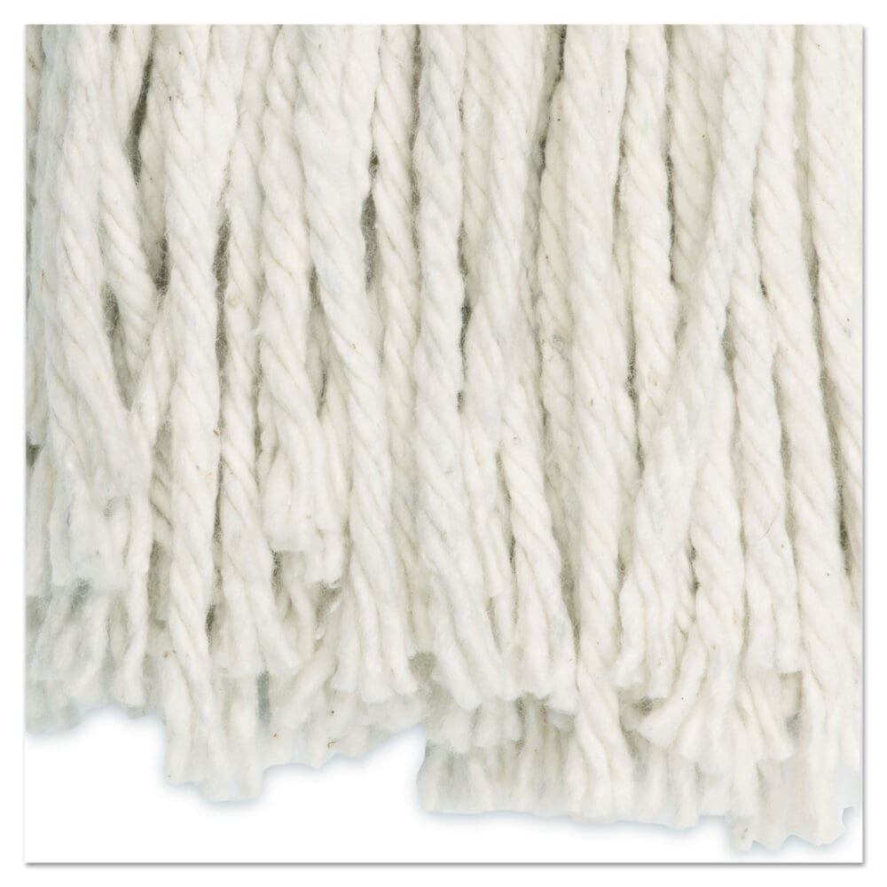 Cut-End Wet Mop Head, Cotton, No. 24, White - Image 6