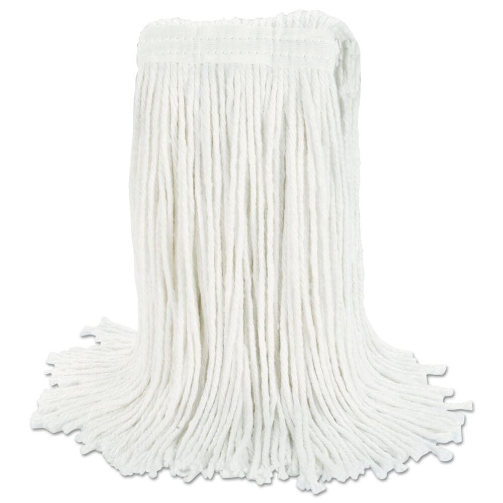 Cut-End Wet Mop Head, Rayon, No. 20, White, 12/Carton - Image 6