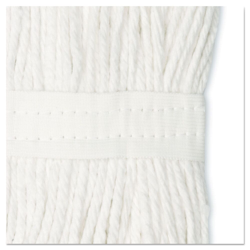 Cut-End Wet Mop Head, Cotton, #16, White, 12/Carton - Image 9
