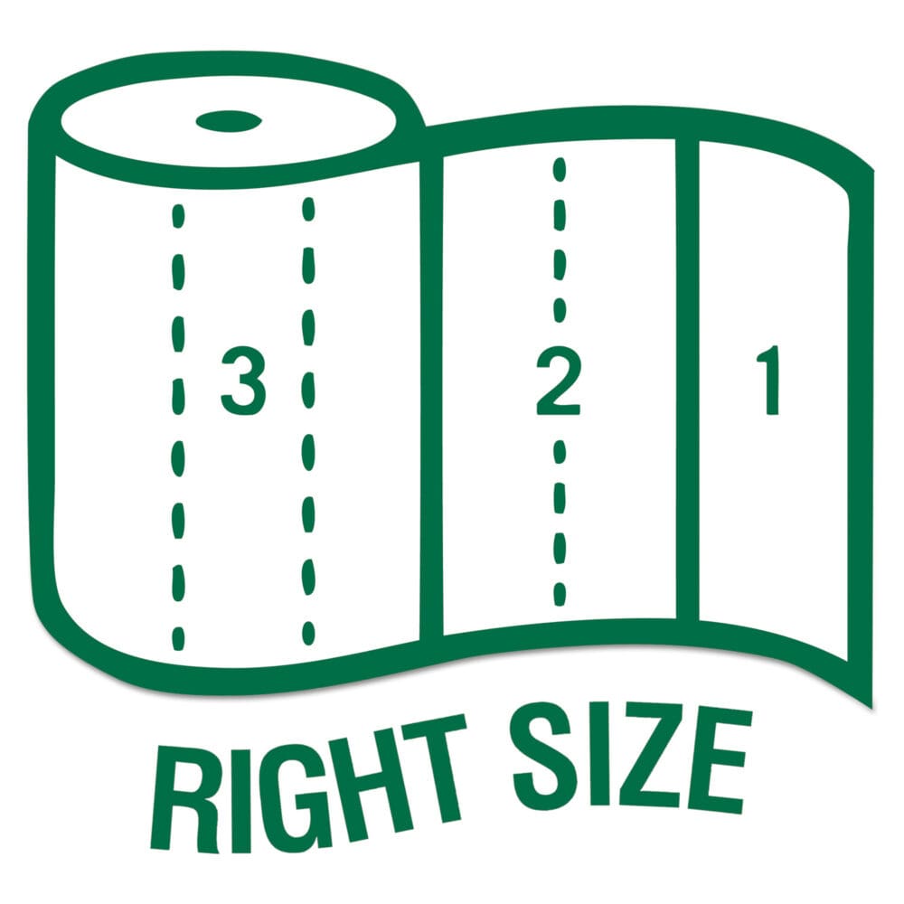 100% Recycled Paper Kitchen Towel Rolls, 2-Ply, 11 x 5.4, 140 Sheets/Roll, 6 Rolls/Pack - Image 3