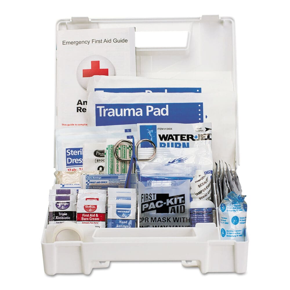 ANSI 2015 Compliant Class A+ Type I and II First Aid Kit for 25 People, 141 Pieces, Plastic Case - Image 2