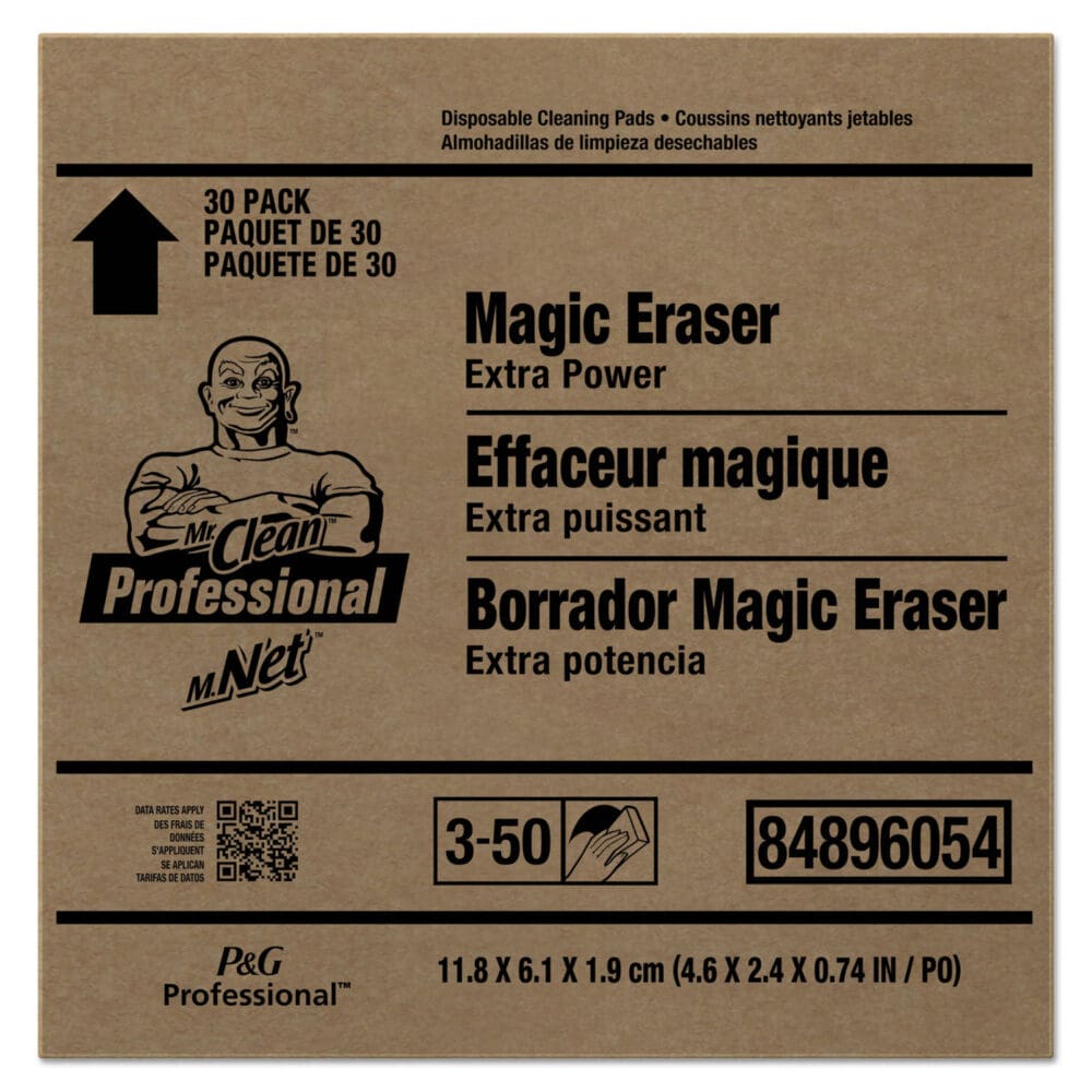 Magic Eraser Extra Durable, 4.6 x 2.4, 0.7" Thick, White, 30/Carton - Image 2
