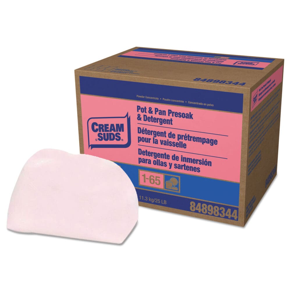Manual Pot and Pan Presoak and Detergent without Phosphate, Baby Powder Scent, Powder, 25 lb Box - Image 2
