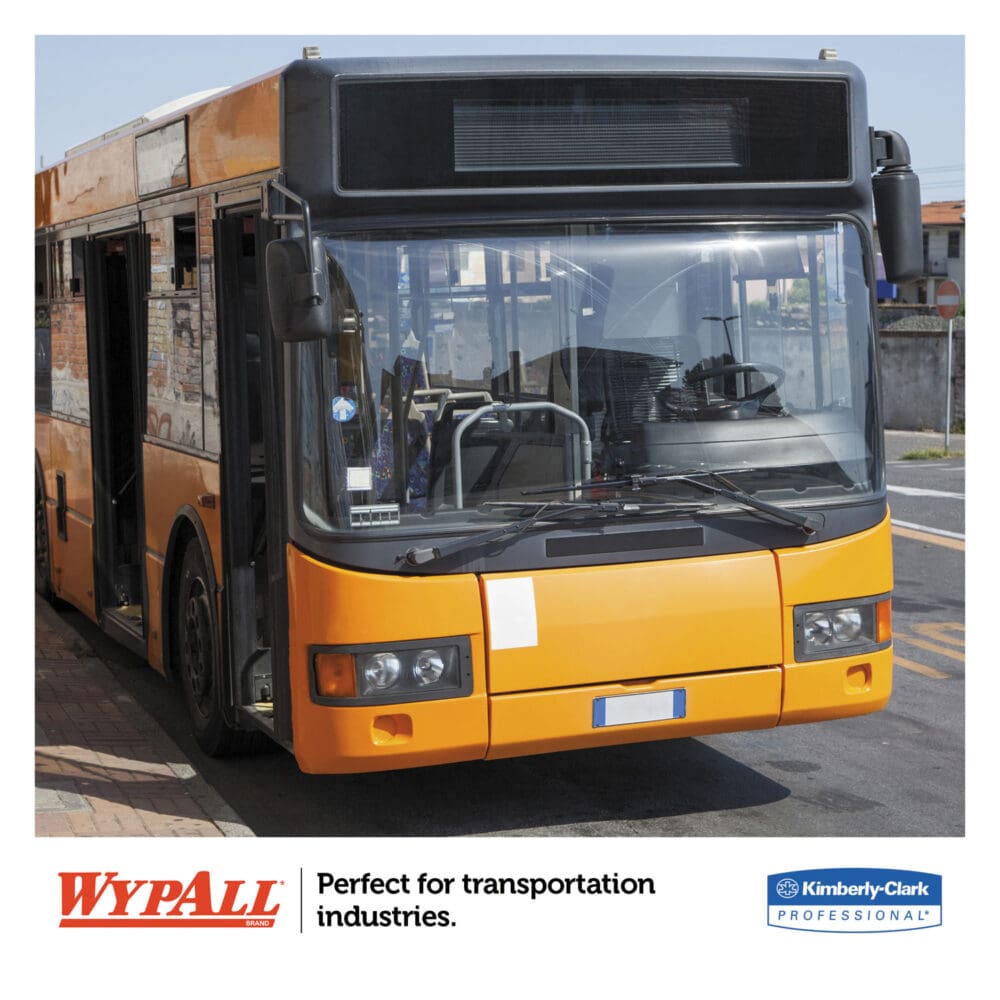 L10 Windshield Wipers, Banded, 2-Ply, 9.38 x 10.25, Light Blue, 140/Pack, 16 Packs/Carton - Image 4