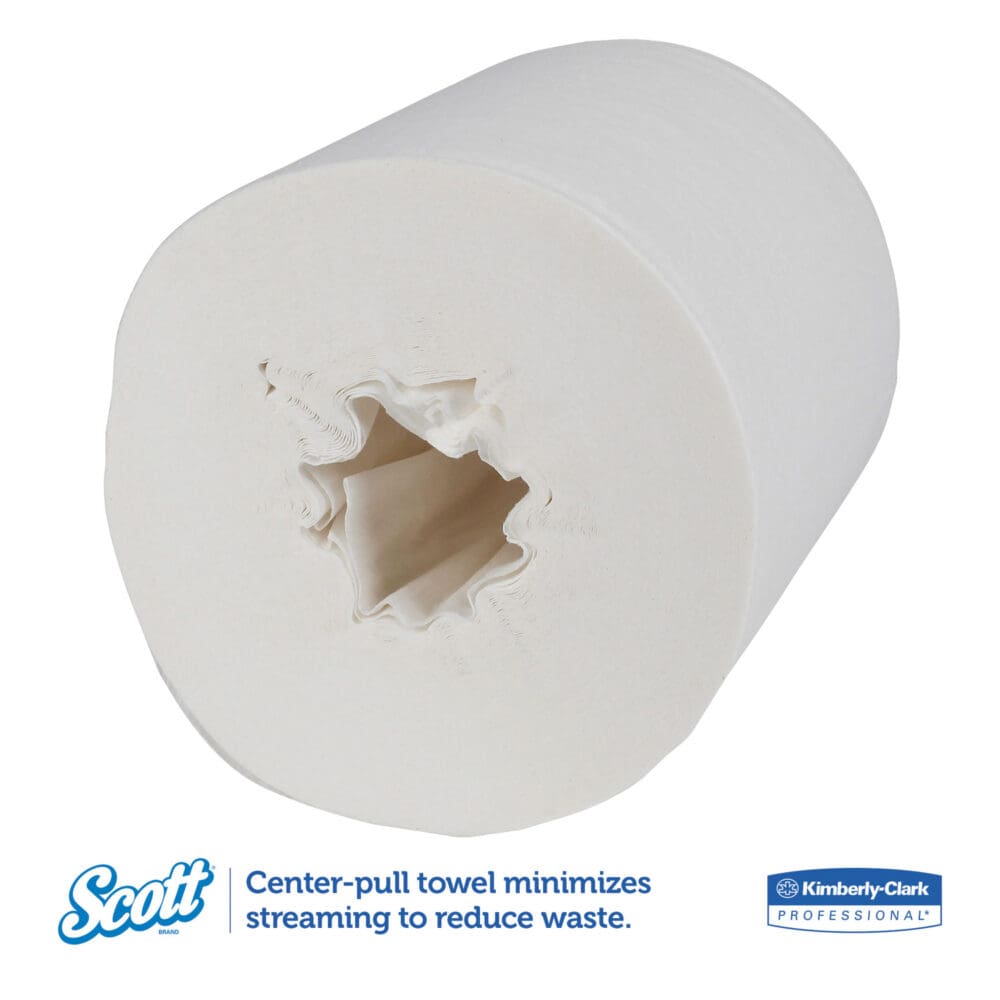 Essential Center-Pull Towels, Absorbency Pockets, 2-Ply, 8 x 15, White, 500/Roll, 4 Rolls/Carton - Image 2