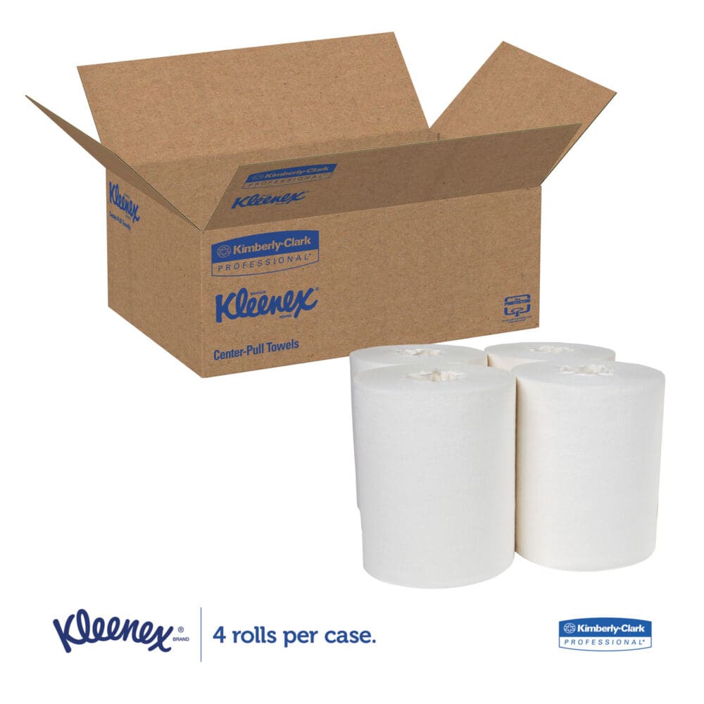 Premiere Center-Pull Towels, Perforated, 1-Ply, 8 x 15, White, 250/Roll, 4 Rolls/Carton - Image 6