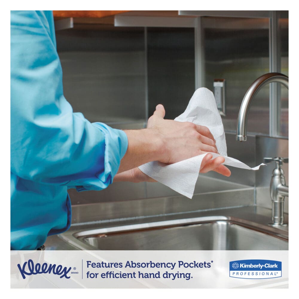 Multi-Fold Paper Towels, 4-Pack Bundles, 1-Ply, 9.2 x 9.4, White, 150/Pack, 16 Packs/Carton - Image 3