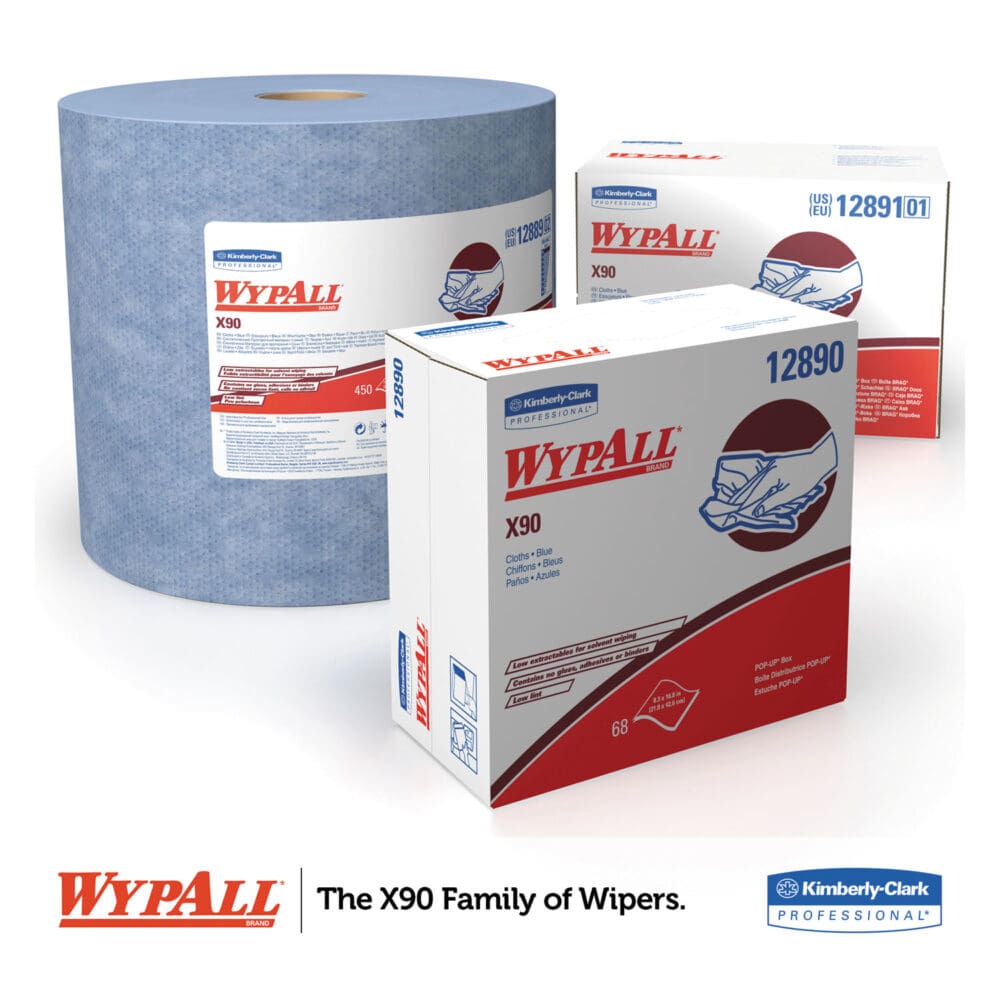 X90 Cloths, POP-UP Box, 2-Ply, 8.3 x 16.8, Denim Blue, 68/Box, 5 Boxes/Carton - Image 4
