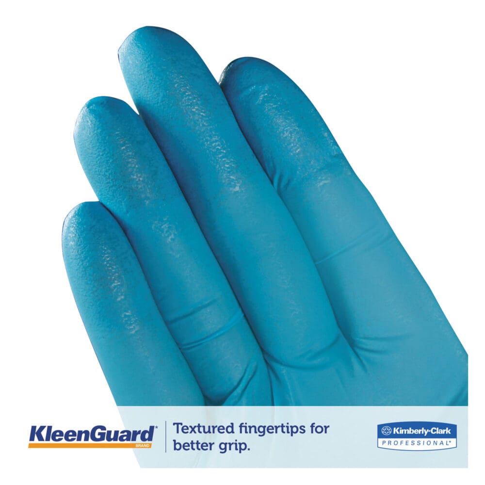 G10 Nitrile Gloves, Powder-Free, Blue, 242 mm Length, Large, 100/Box, 10 Boxes/Carton - Image 3