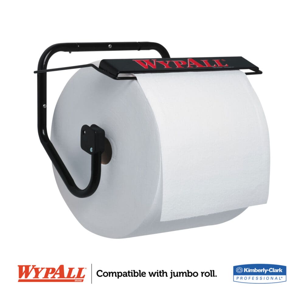 Jumbo Roll Dispenser, 16.8 x 8.8 x 10.8, Black - Image 6