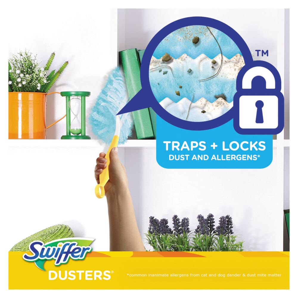 Dusters Refill, Dust Lock Fiber, Unscented, Light Blue, 10/Box - Image 5