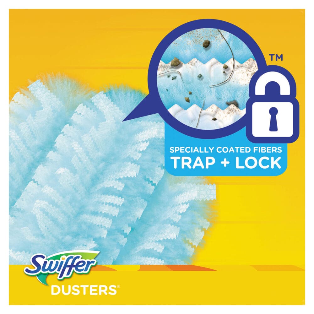 Dusters Refill, Dust Lock Fiber, Unscented, Light Blue, 10/Box - Image 3