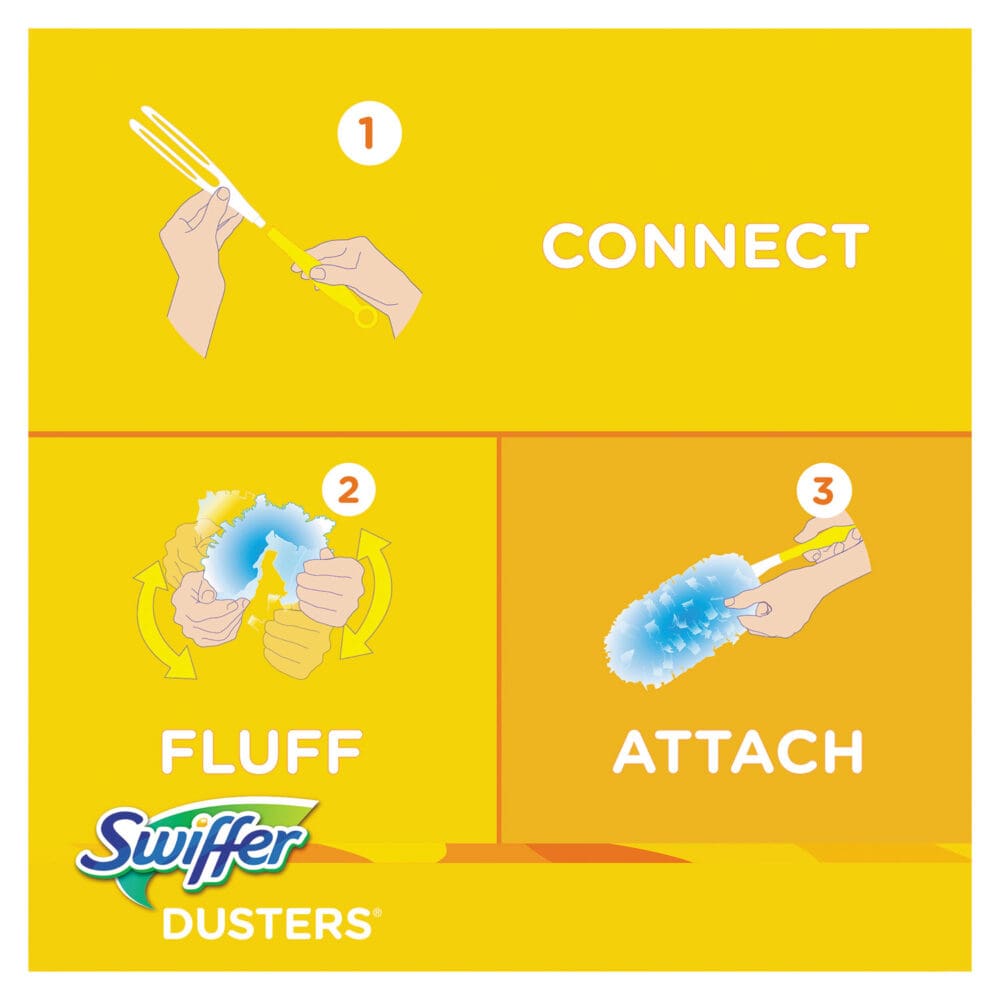 Dusters Refill, Dust Lock Fiber, Unscented, Light Blue, 10/Box - Image 4