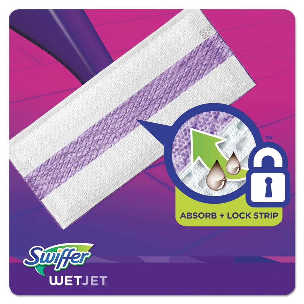 WetJet System Refill Cloths, 11.3" x 5.4", White, 24/Box, 4/Carton - Image 5