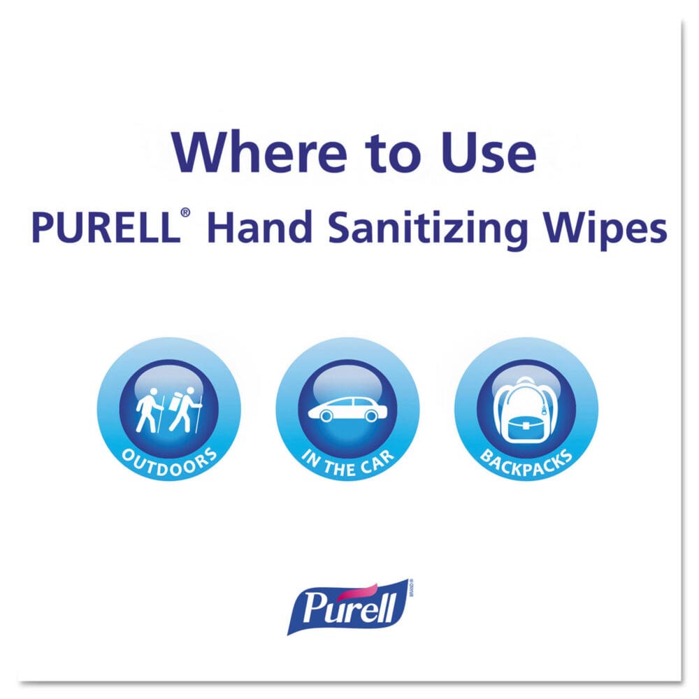 Premoistened Hand Sanitizing Wipes, 5.78 x 7, Fresh Citrus, White, 100/Canister, 12 Canisters/Carton - Image 5