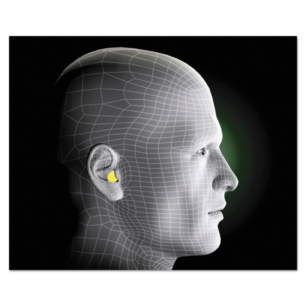 E-A-Rsoft Blasts Earplugs, Cordless, Foam, Yellow Neon/Red Flame, 200 Pairs/Box - Image 2